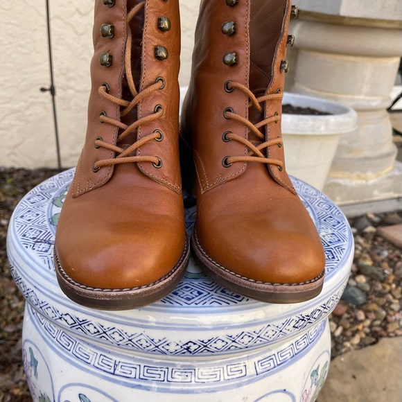 Madewell Patti Lace-Up Leather Boots Sz 6.5.style AA202. - Picture 4 of 7